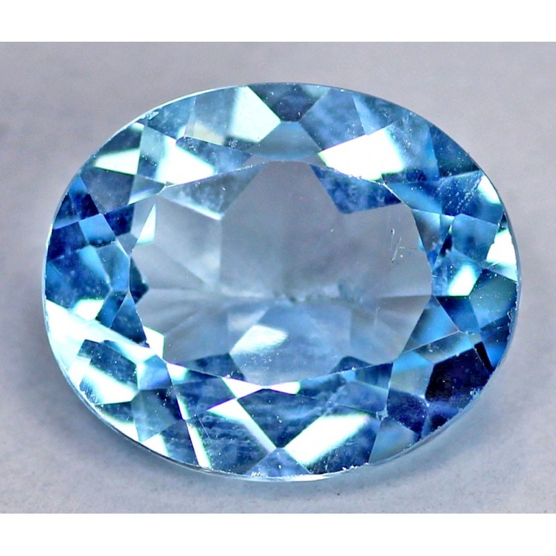 5 CT Blue Topaz Gemstone 0034