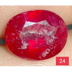 4.55 CT 100% Natural Ruby Gemstone Africa Color Enhance Product No 24
