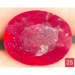 4.5 CT  Natural Ruby Gemstone Africa Color Enhance Product No 25