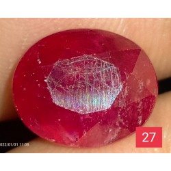 4.85 CT  Natural Ruby Gemstone Africa Color Enhance Product No 27