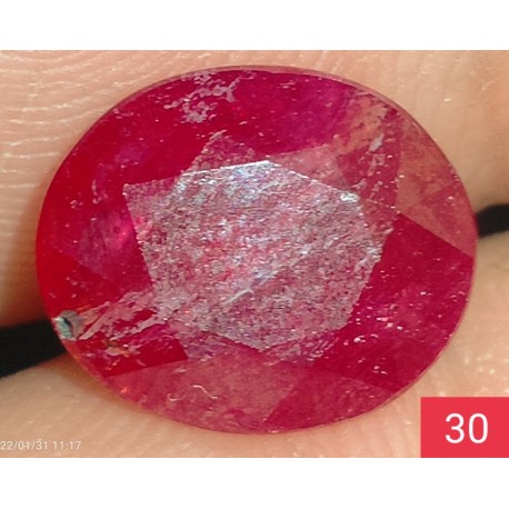 4.20 CT  Natural Ruby Gemstone Africa Color Enhance Product No 30
