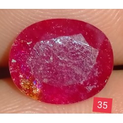 4.15 CT  Natural Ruby Gemstone Africa Color Enhance Product No 35