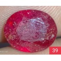 4.0 CT  Natural Ruby Gemstone Africa Color Enhance Product No 39