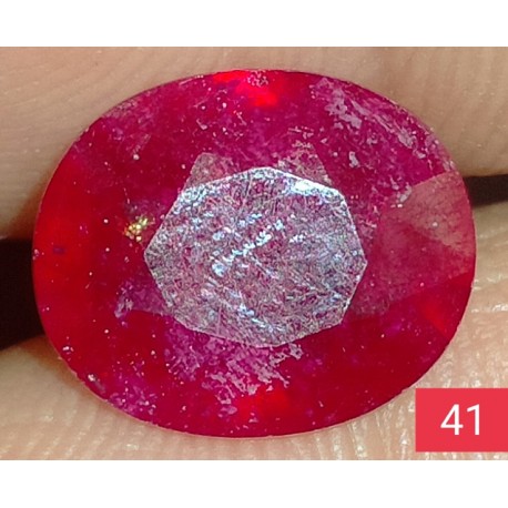 3.90 CT  Natural Ruby Gemstone Africa Color Enhance Product No 41