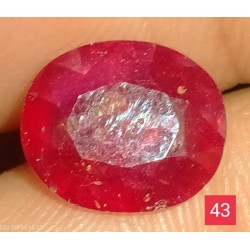 3.40 CT  Natural Ruby Gemstone Africa Color Enhance Product No 43