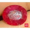 3.40 CT  Natural Ruby Gemstone Africa Color Enhance Product No 43