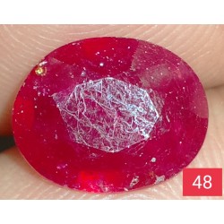 3.40 CT  Natural Ruby Gemstone Africa Color Enhance Product No 48