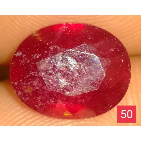 3.3 CT  Natural Ruby Gemstone Africa Color Enhance Product No 50