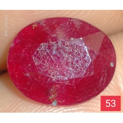 3.10 CT  Natural Ruby Gemstone Africa Color Enhance Product No 53