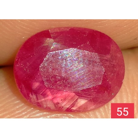 2.40 CT  Natural Ruby Gemstone Africa Color Enhance Product No 55