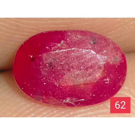1.75 CT  Natural Ruby Gemstone Africa Color Enhance Product No 62