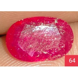 1.60 CT  Natural Ruby Gemstone Africa Color Enhance Product No 64