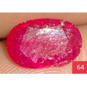 1.60 CT  Natural Ruby Gemstone Africa Color Enhance Product No 64
