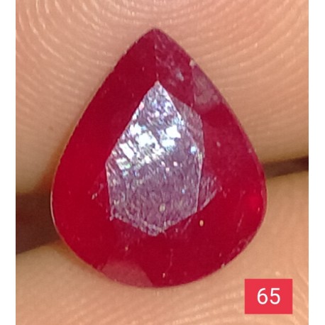 2.8 CT  Natural Ruby Gemstone Africa Color Enhance Product No 65