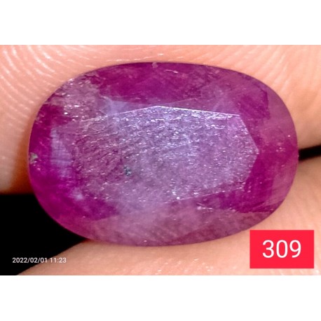 5.10 CT 100 % Natural Ruby  Gemstone Kashmir 0309