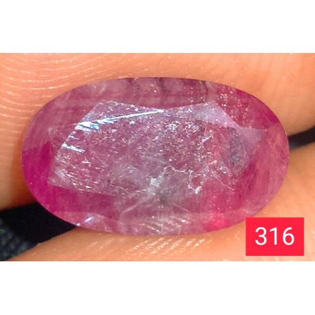 2.8 CT 100 % Natural Ruby  Gemstone Kashmir 0316