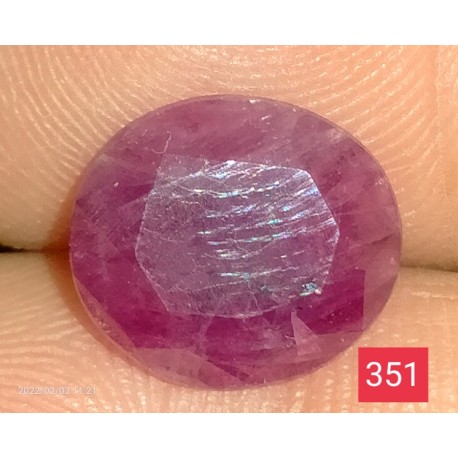 4.10 CT 100 % Natural Ruby  Gemstone Kashmir 0351