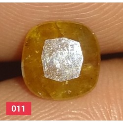 2.15 Carat 100% Natural Yellow Sapphire Gemstone Afghanistan Product No 0011