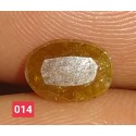 1.25 Carat 100% Natural Yellow Sapphire Gemstone Afghanistan Product No 0014