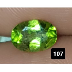0.85 CT Green Peridot Gemstone Pakistan 0107