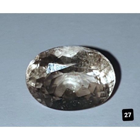 3.70 Carat 100% Natural Transparent Topaz Gemstone Afghanistan Product No 0088