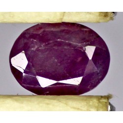 Ruby 0.5 CT Oval Red Gemstone Kashmir 0077