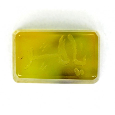 8.5 CT Yellow Color Agate Gemstone Afghanistan 117
