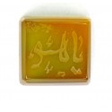 10.5 CT Yellow Color Agate Gemstone Afghanistan 116