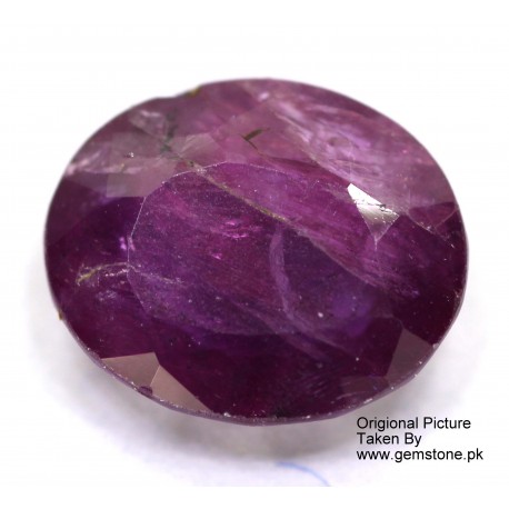 Ruby 2.0 CT Oval Red Gemstone Kashmir 0193