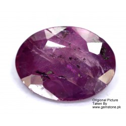 Ruby 2.5 CT Oval Red Gemstone Kashmir 0220