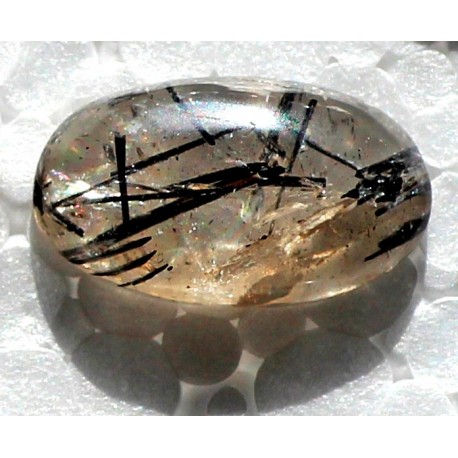 Dur Najaf Rutile Quartz 14 CT Gemstone Afghanistan 0136