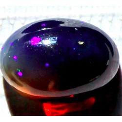 100% Natural Black Opal 5.5 CT Gemstone Ethiopia 0217